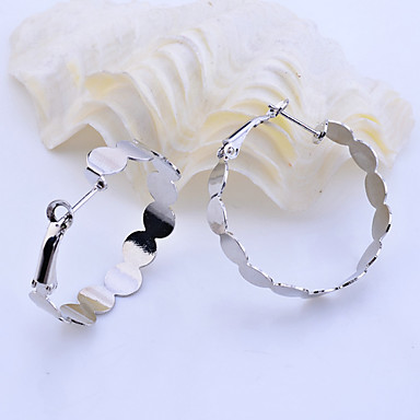 Lureme серебряные серьги Хооп