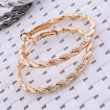 Lureme 4см Витая сплава серьги Set (3 пары в комплект)
