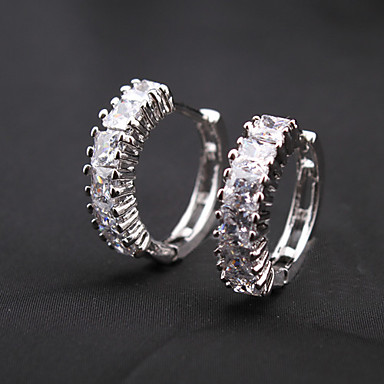 Квадратный узор кристалл сплава серьги (разных цветов)