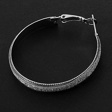 Мода Ассорти Цвет сплава Хооп Серьги (серебро, многоцветный) (1 пара)