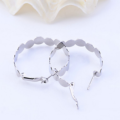 Lureme серебряные серьги Хооп