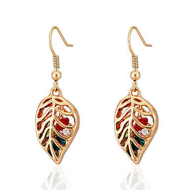 Настоящее 18K позолоченный Новый Rhinestone полые серьги