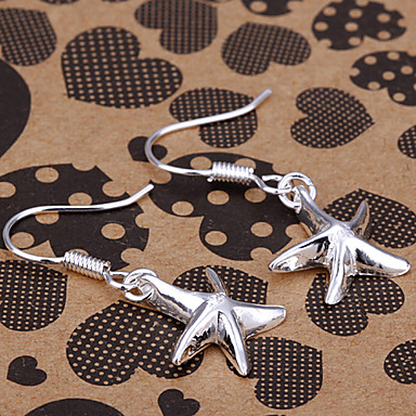 Silver Star Рыба Серьги ювелирные изделия
