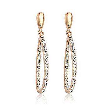 Сплав Циркон Waterdrop Pattern Серьги (разных цветов)
