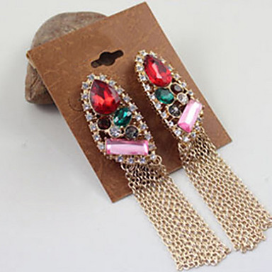 Готический (кисти падения) разных цветов кристалл и падения Rhinestone Серьги (золото) (1 шт)