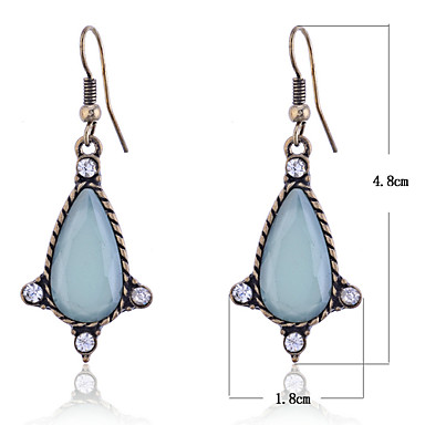 Lureme Vintage Teardrop серьги Rhinestone формы