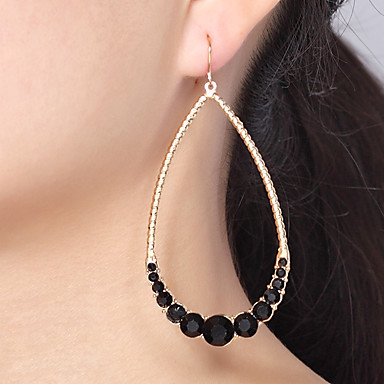 Европейский стиль полые Tear Drop Серьги