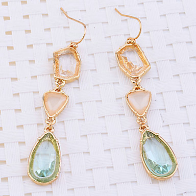 Lureme Нежные серьги Rhinestone Teardrop Форма