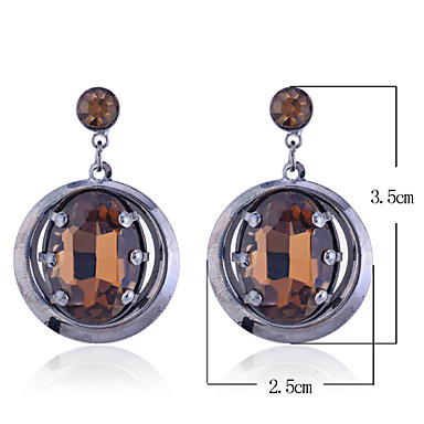 Lureme Урожай серьги Rhinestone