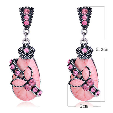 Lureme Винтаж Teardrop Форма Бабочка Серьги