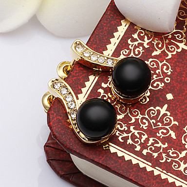 Краткий платины 18K позолоченные серьги