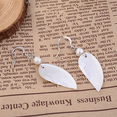 Сплав Cowry жемчужные серьги лист шаблон