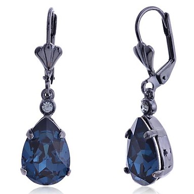 Lureme Teardrop Форма Монтана Серьги с бриллиантами