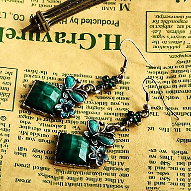 бабочка серьги кулон бирюзово