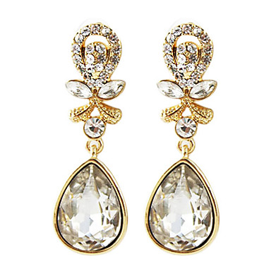 Сплав Rhinestone вода падения Серьги (разных цветов)