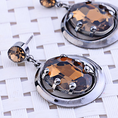 Lureme Урожай серьги Rhinestone