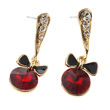 Серьги Кристалл Bowknot падения