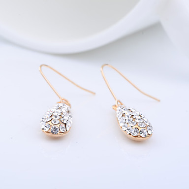 Длинные Water Drop серьги сплава циркония