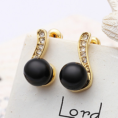 Краткий платины 18K позолоченные серьги