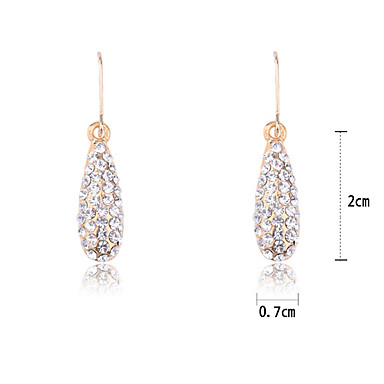 Длинные Water Drop серьги сплава циркония
