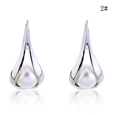 Сплав Перл Waterdrop Pattern Серьги (разных цветов)