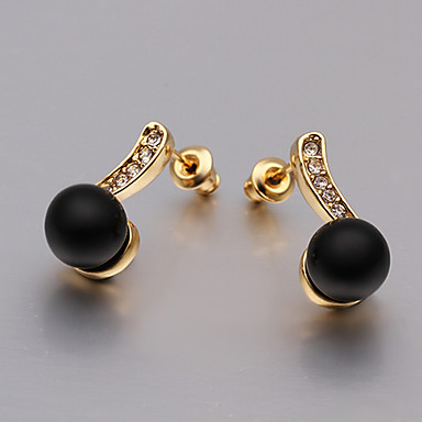 Краткий платины 18K позолоченные серьги