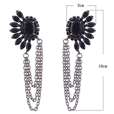 Lureme Vintage Серьги Gem кисточкой