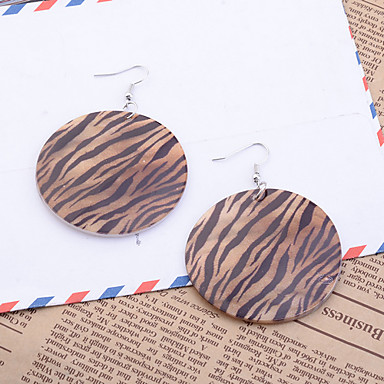 Сплав Cowry Zebra-полосой шаблон серьги (разных цветов)