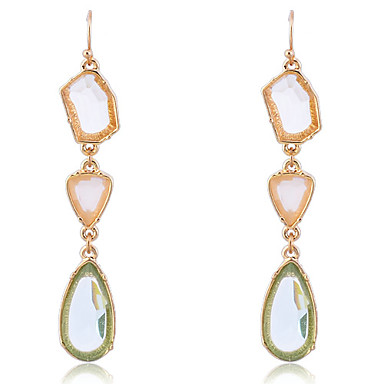 Lureme Нежные серьги Rhinestone Teardrop Форма