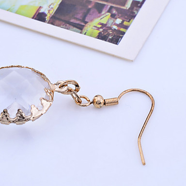 Lureme Позолоченные серьги Rhinestone Кристалл кисточкой