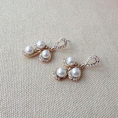 Мода Pearl White сплава серьги