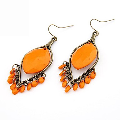 Сплав Акриловые Waterdrop Pattern Серьги (разных цветов)