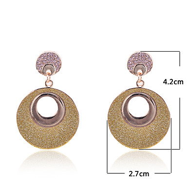 Позолоченные серьги осиявший Pattern