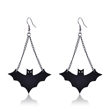 Симпатичные кожи сплава серьги Bat Pattern