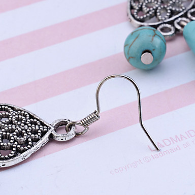 Сплава год сбора винограда бирюзовые серьги Pattern Droplight