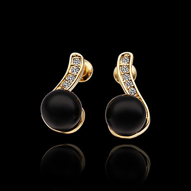 Краткий платины 18K позолоченные серьги