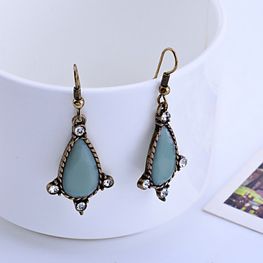 Lureme Vintage Teardrop серьги Rhinestone формы