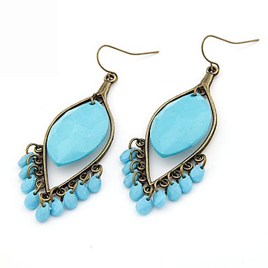 Сплав Акриловые Waterdrop Pattern Серьги (разных цветов)