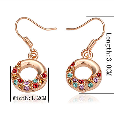 О-образная серьга серьги Rhinestone
