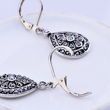 Lureme Винтаж Teardrop Форма Полые серьги