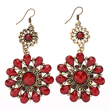 Урожай в форме цветка Серьга (этнические Vintage Jewelry)