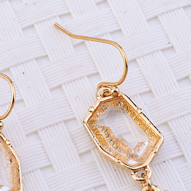 Lureme Нежные серьги Rhinestone Teardrop Форма