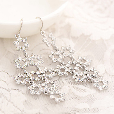 Sweet Стиль Богемия падения Rhinestone Серьги