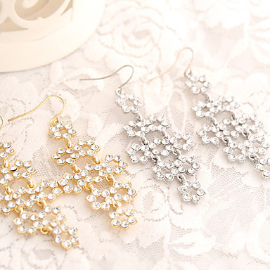 Sweet Стиль Богемия падения Rhinestone Серьги