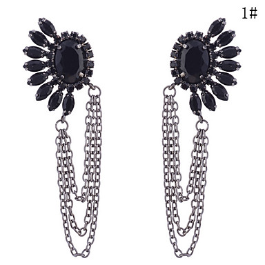 Lureme Vintage Серьги Gem кисточкой