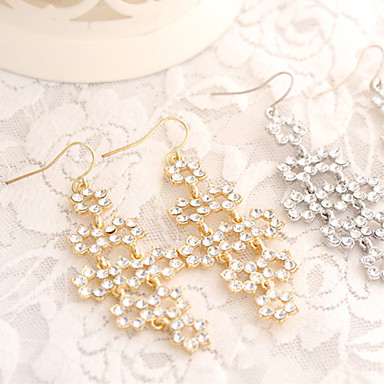 Sweet Стиль Богемия падения Rhinestone Серьги