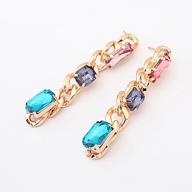 Gem Сплав Серьги Цепочка падения