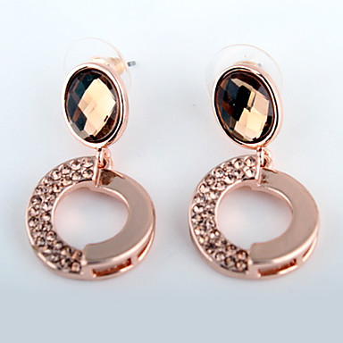 Бриллиантами Серьги Circle Кристалл