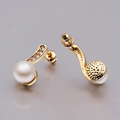 Краткий платины 18K позолоченные серьги