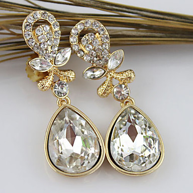 Сплав Rhinestone вода падения Серьги (разных цветов)